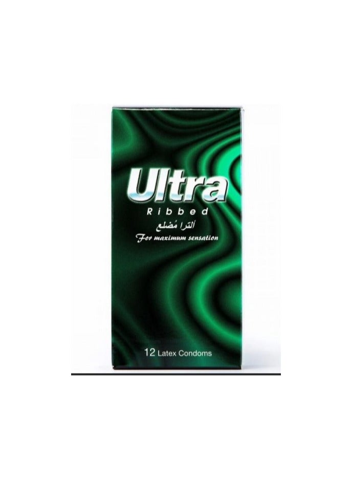 Ribbed Condoms - 12 Pieces